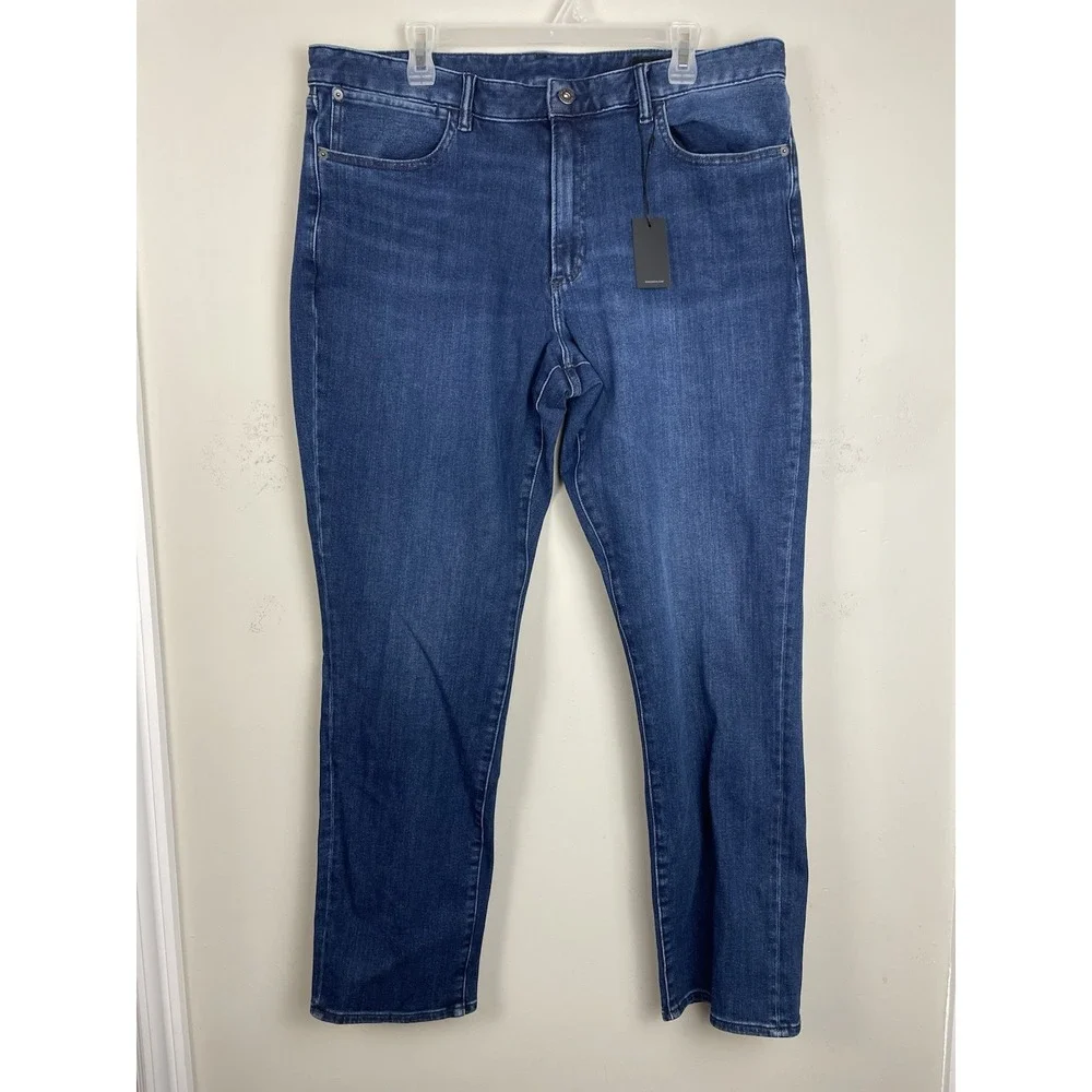 NEW‎ Bonobos Slim Taper Jeans Mens 38x32 Blue Stretch Denim Pants Dark Wash